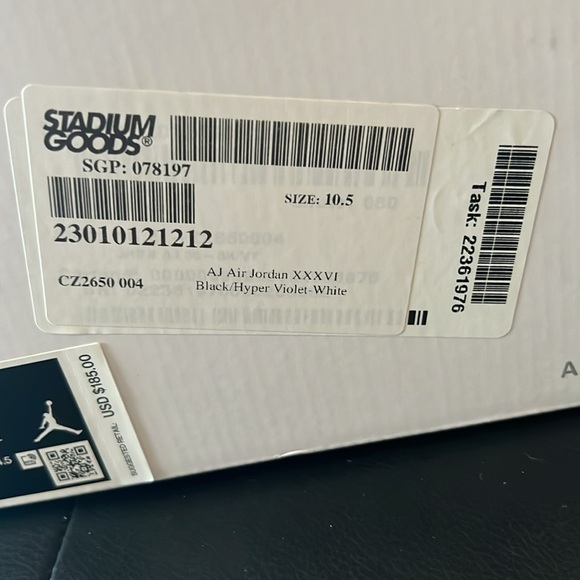 Nike Air Jordan XXXVI size 10.5 great shape! - Picture 8 of 8